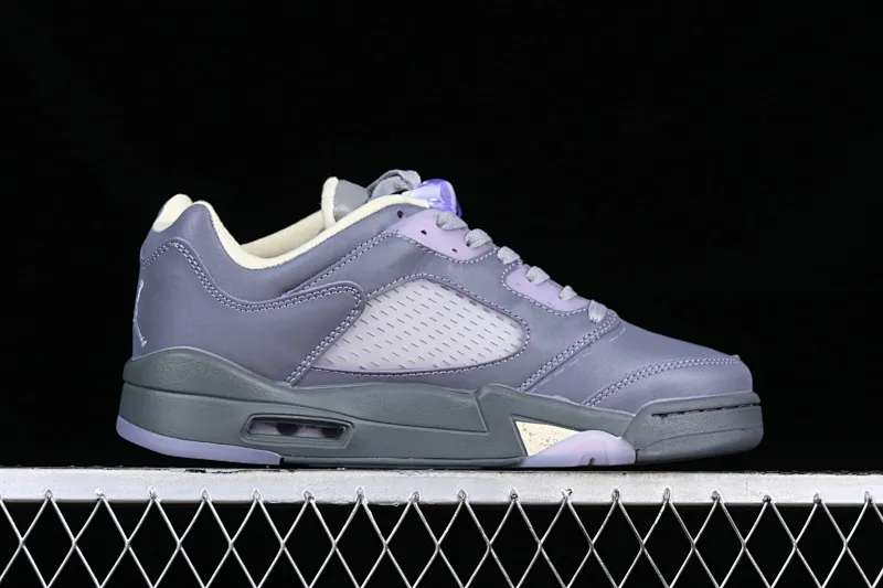 All categories Air Jordan Jordan series basketball shoes Air Jordan 5 G version Air Jordan 5 Low "Indigo Haze" AJ5 Joe 5 3M reflective indigo fog color low-top basketball shoes FJ4563-500